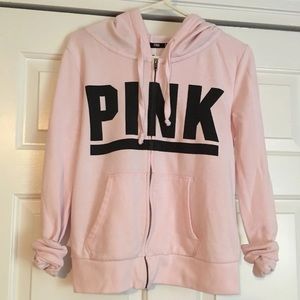 PINK zip-up sweatshirt